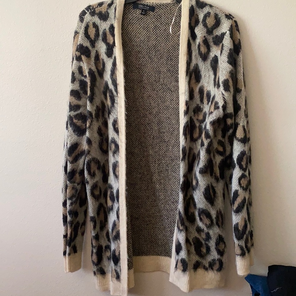 Leopard print cardigan